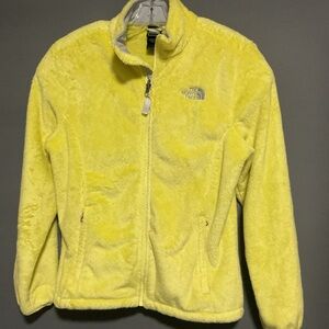 The North Face Women’s Large Osito Full Zip Jacket Golden Yellow Soft Fleece